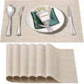 Placemats Set of 6, Heat and Stain Resistant Indoor/Outdoor Place mats by BxzanDya-LifeSmartMaker