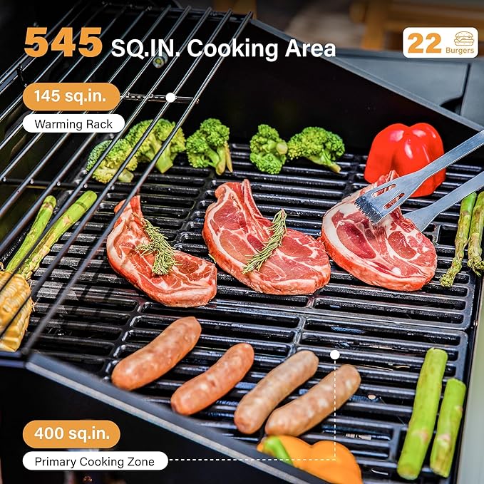 Sophia & William 4-Burner Propane Gas BBQ Grill - Image 4
