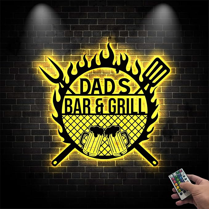 Custom BBQ Sign with LED Lights by V-Decorparks