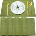 Placemats Set of 8, Vinyl Woven Non Slip Table Mats by BxzanDya-LifeSmartMaker