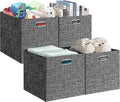 Posprica 13x15x13in Collapsible Storage Bins, Fabric Foldable Cube Storage Boxes by Posprica