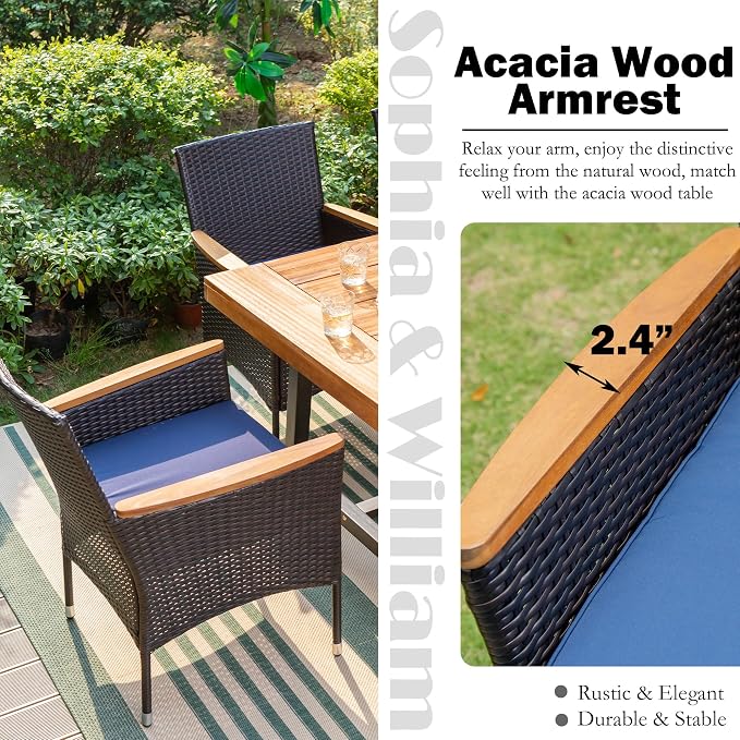 Sophia & William 5 Pieces Outdoor Dining Set - Image 4