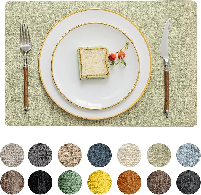 Romanstile Vinyl Placemats Set of 8-12 X 17 Inch by Romanstile