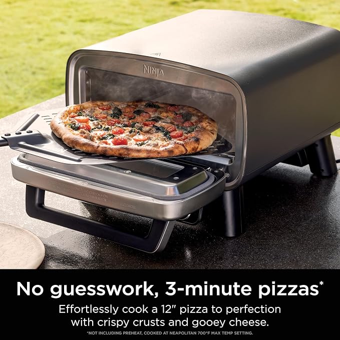 Ninja Artisan Outdoor Pizza Oven, 3-minute Pizza, Neapolitan, Thin Crust - Image 7