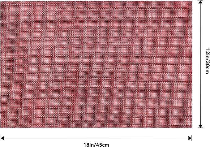 Leetaltree Red Placemats Set of 12 - Image 9