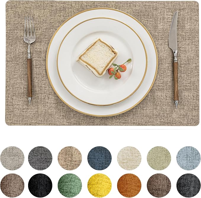 Romanstile Vinyl Placemats Set of 4-12 X 17 Inch by Romanstile