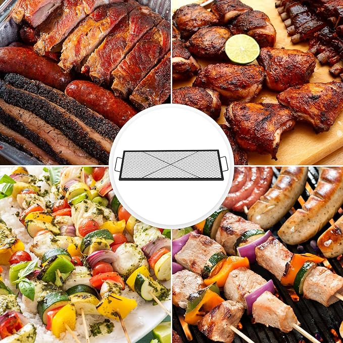 onlyfire Rectangle X-Marks Fire Pit Cooking Grate, Campfire Grill Grate - Image 7