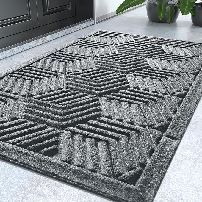 Yimobra Door Mats Outdoor 29.5x17, All-Season Waterproof Outdoor Mats by Yimobra