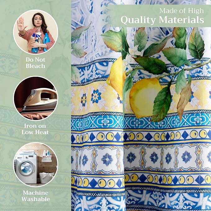 Maison d' Hermine Table Cloth Round Table 100% Cotton 69 Inches Tablecloth - Image 3