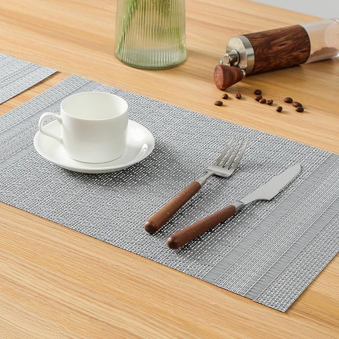 Leetaltree Lunar Grey Placemats Set of 8 - Image 7