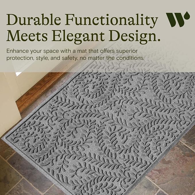 WaterHog Indoor/Outdoor Door Mat, Durable & Skid-Resistant Front Door Rug - Image 7