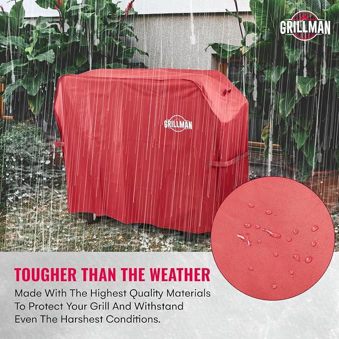 Grill Cover by Grillman, 64 Inch, BBQ Outdoor Grill Covers, Charcoal & Gas - Image 4