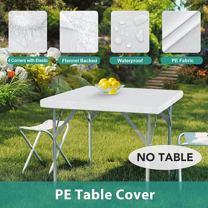 LUSHVIDA 2 Packs Vinyl Card Tablecloth - Image 8