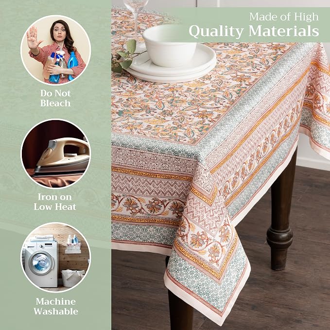 Maison d' Hermine Table Cloth Rectangle Table 100% Cotton 60 x 120 Inches Fall - Image 3