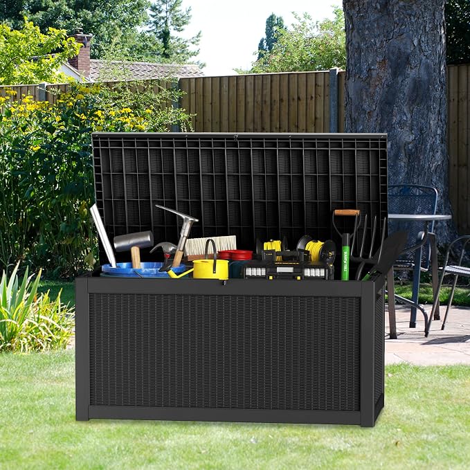 260 Gallon Outdoor Storage Box – Resin Deck Box - Image 2
