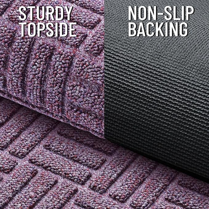 OLANLY Front Door Mat Outside Entrance 29.5x17, Heavy Duty Sturdy Natural - Image 4