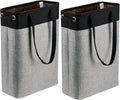 Laundry Hampers 15.2Lx7.5Wx23H Small&Tall Slim Fabric Laundry Baskets Thin by HSDT