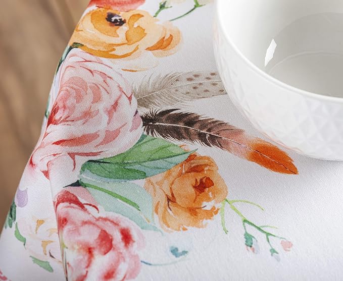 Maison d' Hermine Table Cloth Round Table 100% Cotton 63 Inches Tablecloth - Image 9