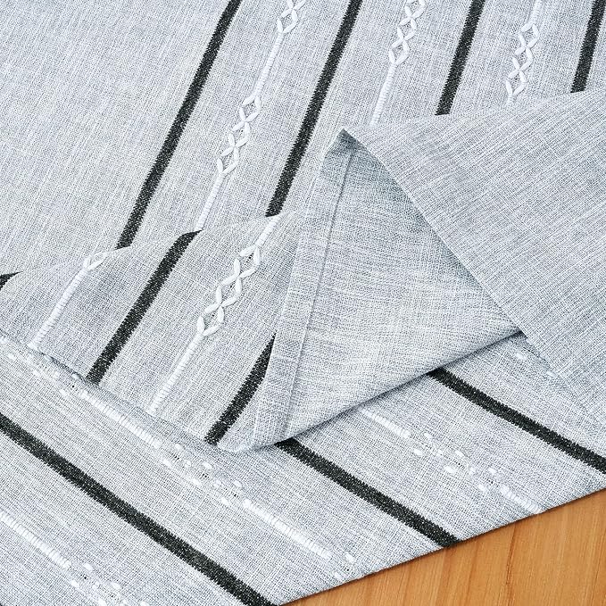 Chassic 60 x 84 inches Farmhouse Style Linen tablecloths, Boho Wrinkle - Image 6