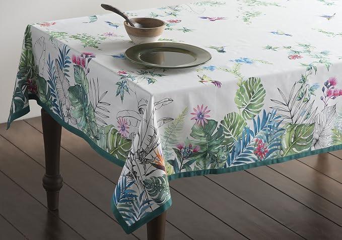 Maison d' Hermine Table Cloth Square Table 100% Cotton 60 x 60 Inches - Image 9