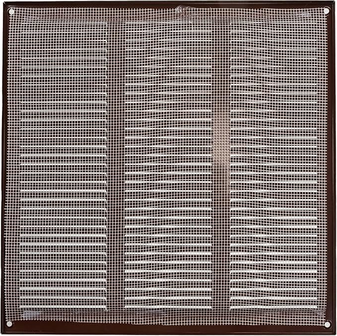 Repa Market 12x12 Inch Air Vent Cover/Brown Galvanized Steel Louvered Grill - Image 6