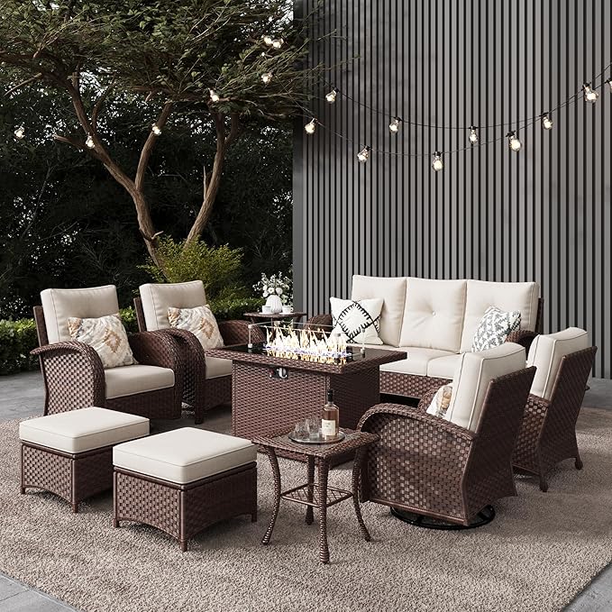 LayinSun 10 Pieces Outdoor Patio Furniture Set by LayinSun