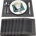 Placemats Set of 8, Heat and Stain Resistant Indoor/Outdoor Place mats by BxzanDya-LifeSmartMaker