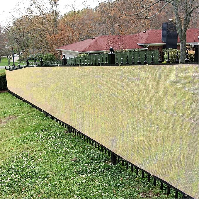 Sunnyglade 6 feet x 50 feet Privacy Screen Fence Heavy Duty Fencing Mesh Shade - Image 6