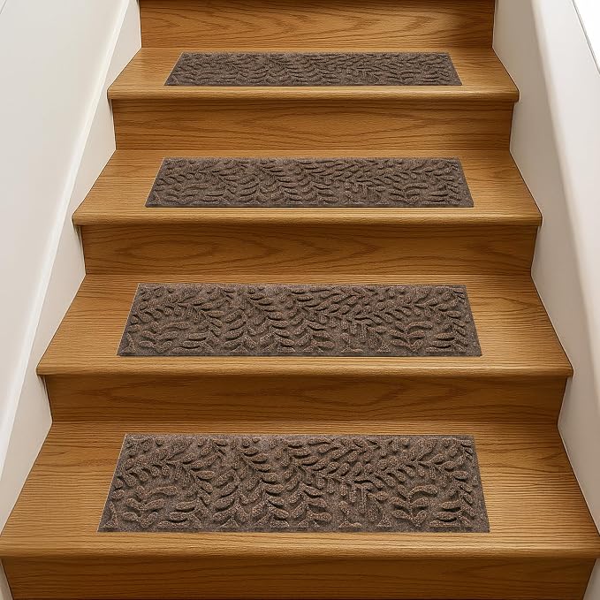 Bungalow Flooring Waterhog Stair Treads – 8 1/2 x 30 Inches, Water-Trapping - Image 2