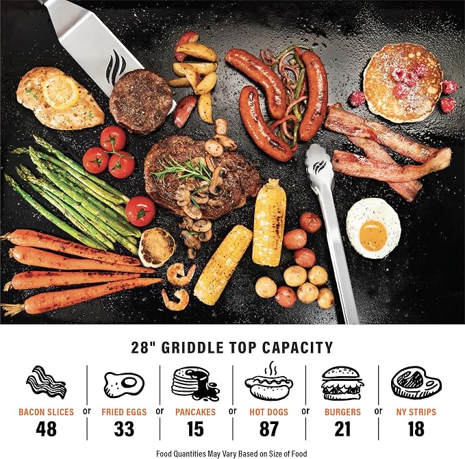 Blackstone Flat Top Gas Grill Griddle 2 Burner Propane Fuelled Rear Grease - Image 6