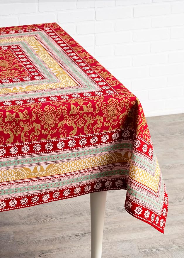 Maison d' Hermine Table Cloth Rectangle Table 100% Cotton 60 x 90 Inches Fall - Image 7