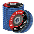 EZARC Flap Discs 40 Grit, 4.5" x 7/8" High Density Jumbo Zirconia Flap Sanding by EZARCTools