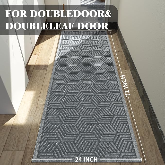Yimobra Outdoor Indoor Runner Mat 72x24, All-Season Waterproof Entrance Mat - Image 2