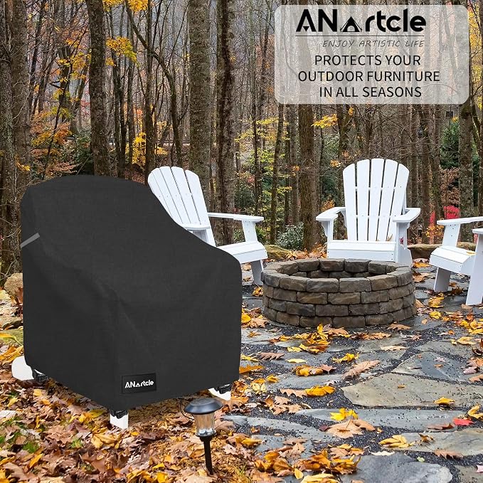 Patio Adirondack Chair Cover 2 Pack, 600D Waterproof Heavy Duty Outdoor Chair - Image 6