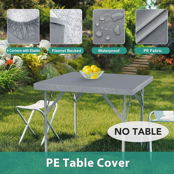 LUSHVIDA 2 Packs Vinyl Card Tablecloth - Image 8