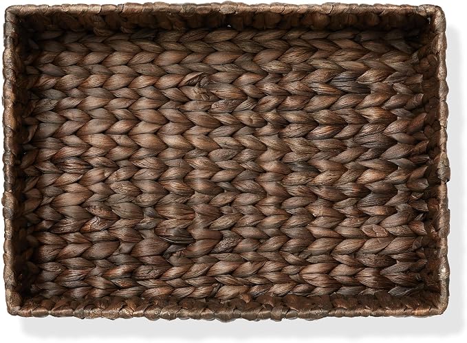 Casafield Set of 2 Bathroom Storage Baskets, Espresso - Image 5