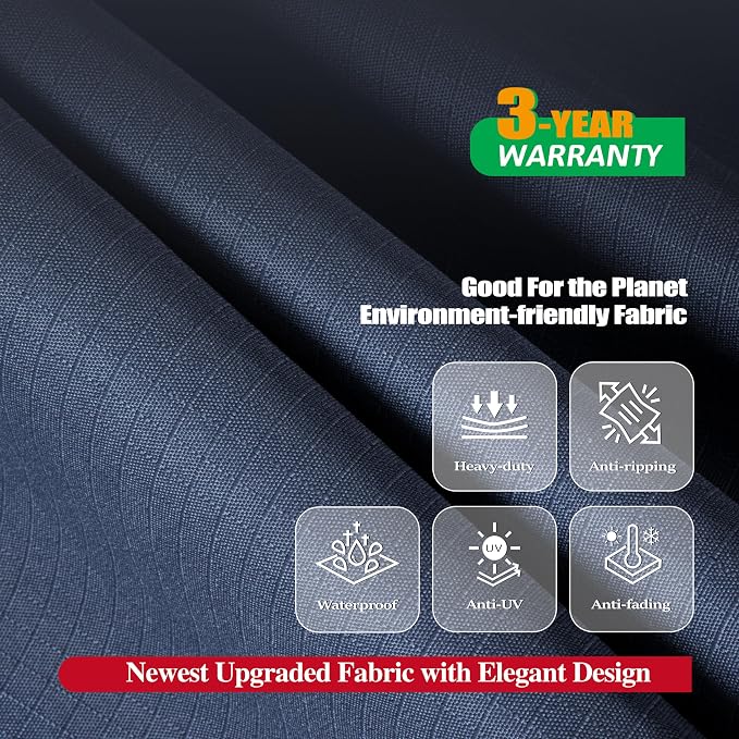 F&J Outdoors Heavy Duty Waterproof Anti-UV Rip-stop Fabric Extra Large Patio - Image 3