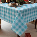 Classic Gingham Buffalo Tablecloth Fabric by Essifunia
