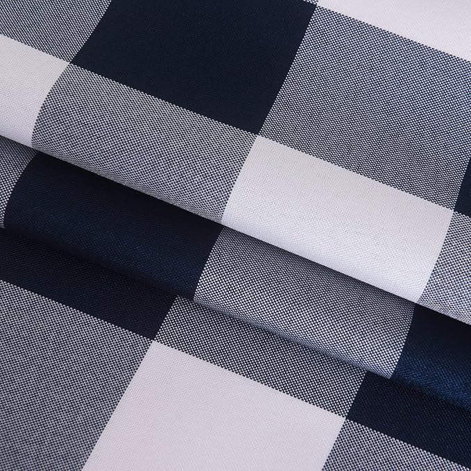 Cupuamon 2 Pack Waterproof Polyester Fabic Rectangle Checkered Tablecloth，60x84 - Image 6