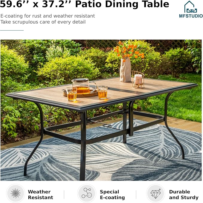 MFSTUDIO Outdoor Patio Dining Table - Image 7