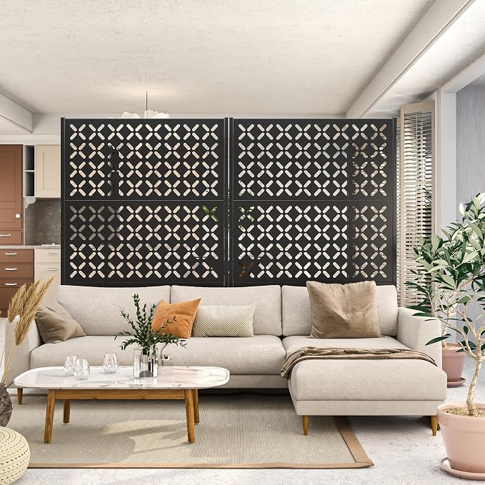 Metal Privacy Screen Outdoor, Decorative Privacy Panels Shield - Image 8