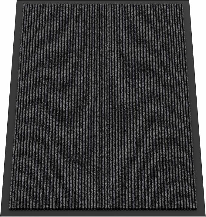 Indoor Outdoor Door Mat, 4’ x 3' Doormat by HOMEK