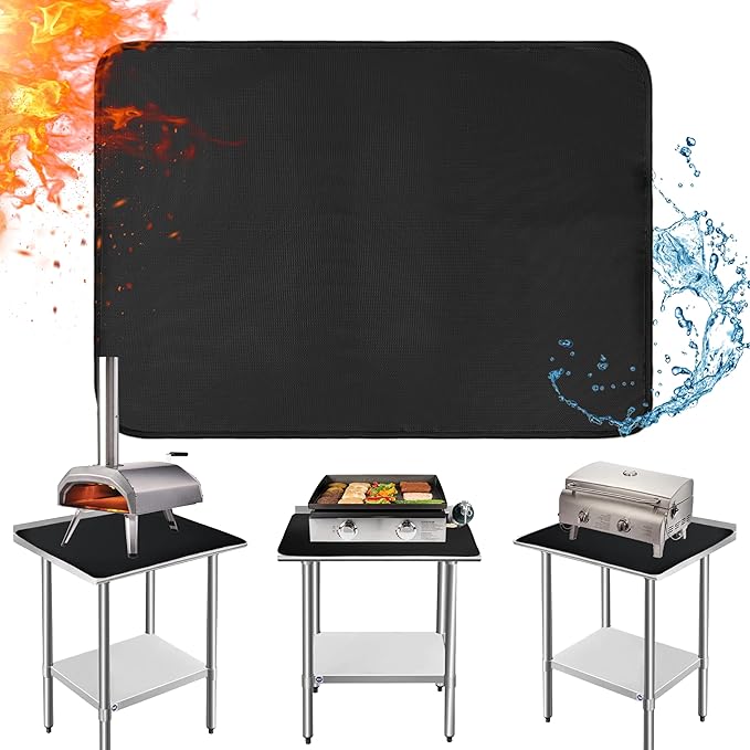 Heat Resistant Mats for Countertop and Grill Table, Fireproof Grill Mats for by Amerbro