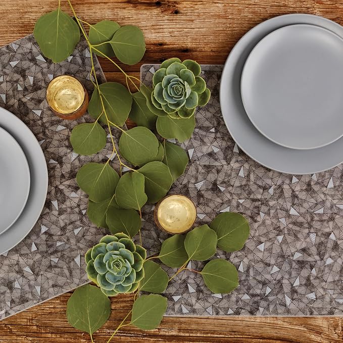 modern-twist 14 x 16 Silicone Placemat, PVC-Free Table Mat, Dishwasher Safe - Image 2