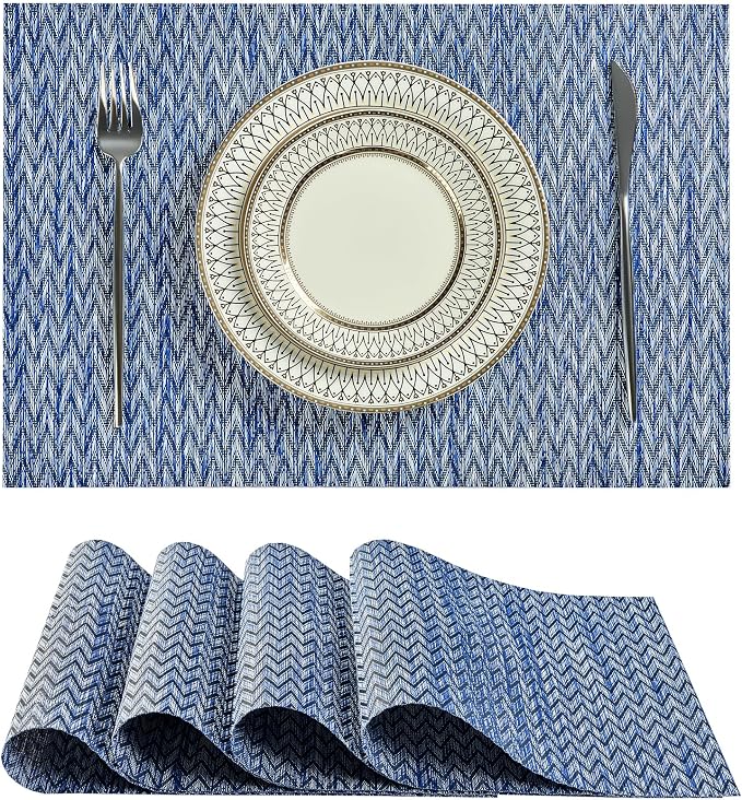 Leetaltree Blue Placemats Set of 4 by Leetaltree-ArtatEveryTable