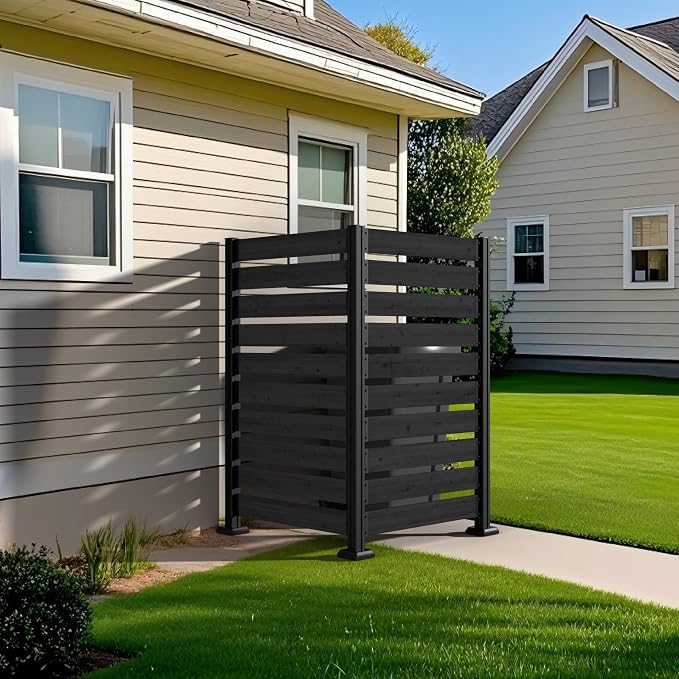 MUPATER 60” H×78” W Outdoor Privacy Screen, Wood Privacy Fence Panel - Image 2