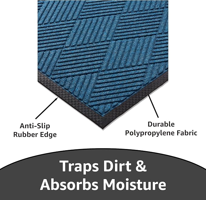 Ecomills Deluxe Diamond Entrance Door Mat, XX-Large Heavy Duty Absorbent Rubber - Image 6