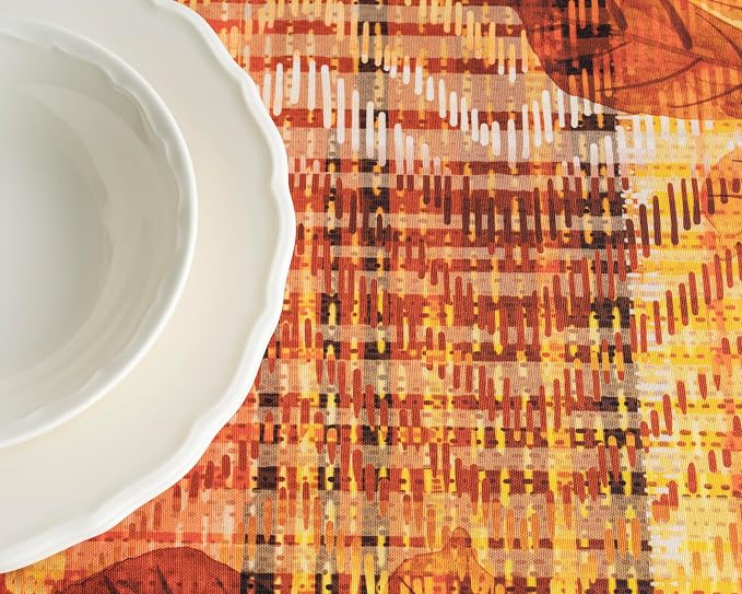 Maison d' Hermine Table Cloth Rectangle Table 100% Cotton 70 x 90 Inches Fall - Image 8