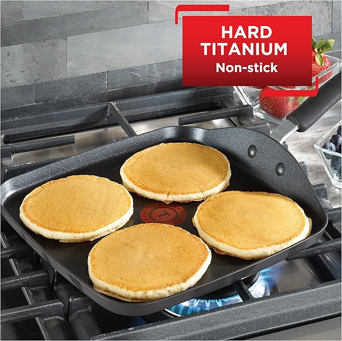 Griddle, 5.2 Liter Hard Anodized Aluminum Nonstick, Gray