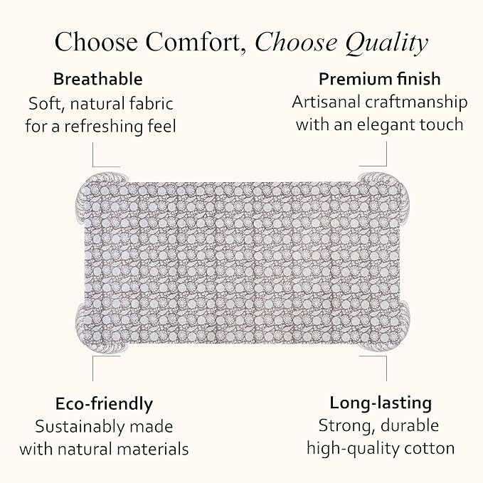 CPC Rustic Brown Tablecloth 100% Cotton 80x120 Inch Indian Block Print - Image 7